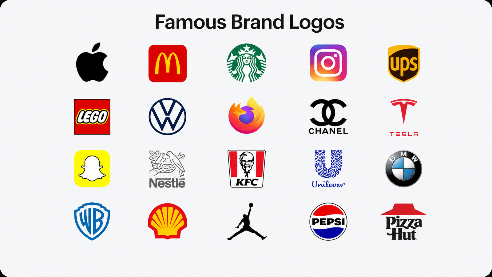 famous brands